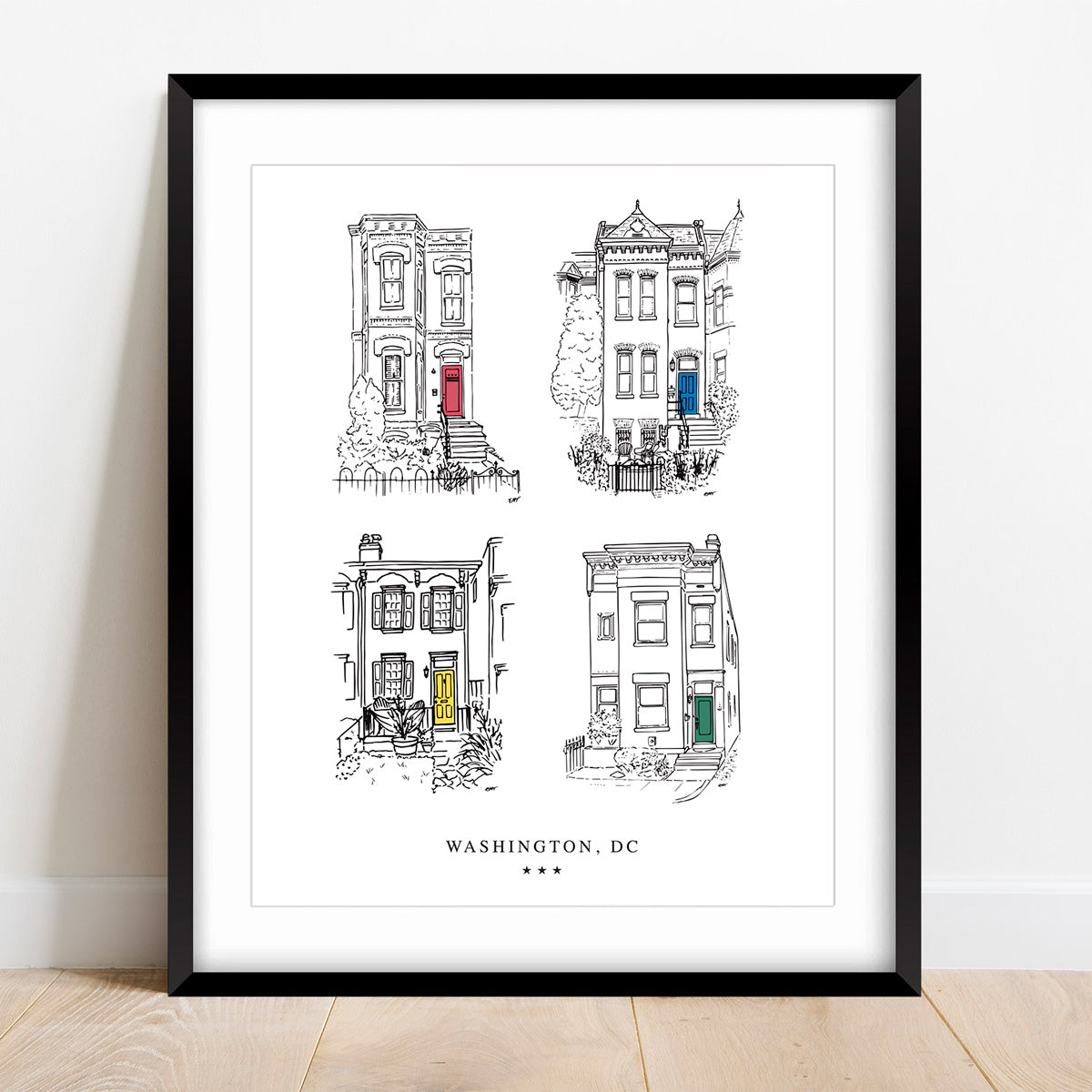 DC Row Houses (Colored Doors)