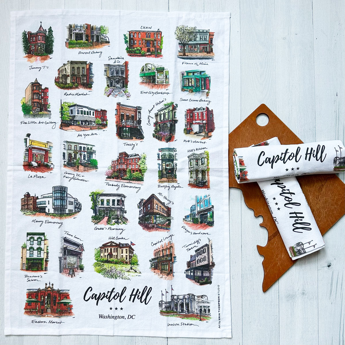 Capitol Hill Kitchen Towel (flour sack cotton)