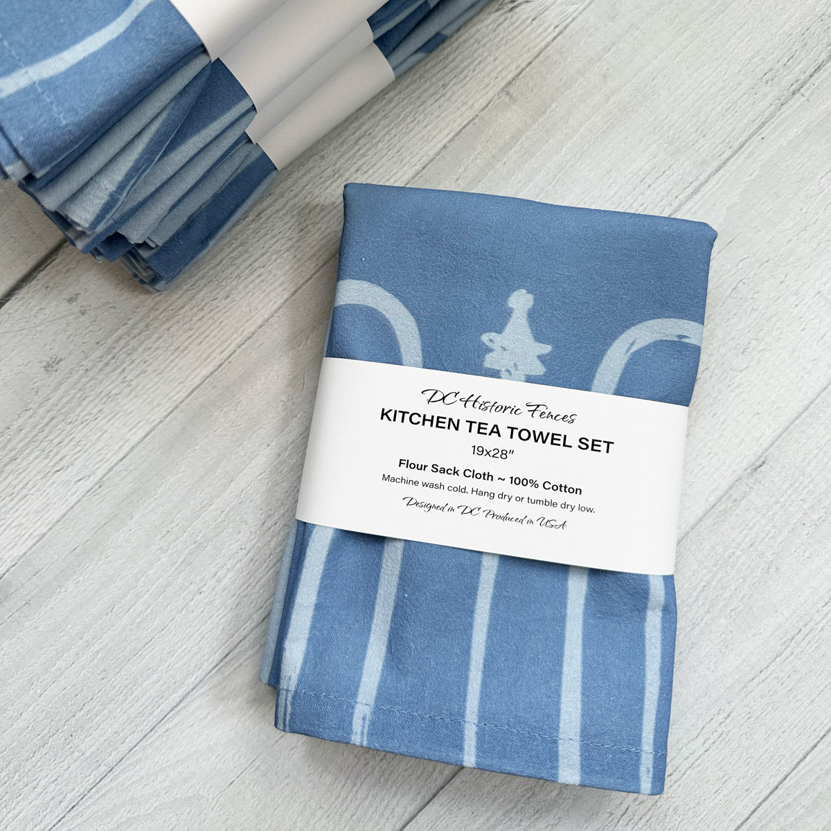 DC Historic Fences Kitchen Tea Towels (flour sack cotton)