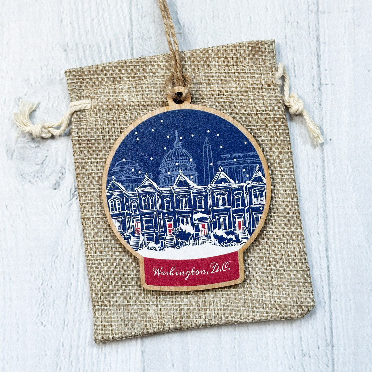 DC Snow Globe Ornaments