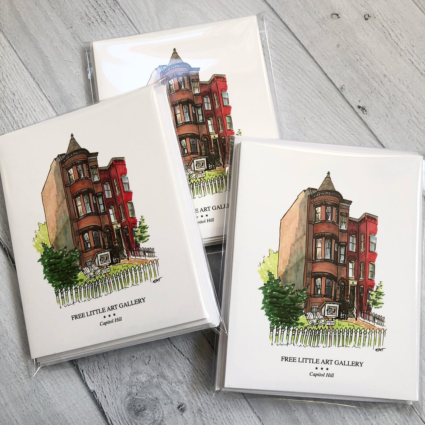 Free Little Art Gallery Cards (set of 6)