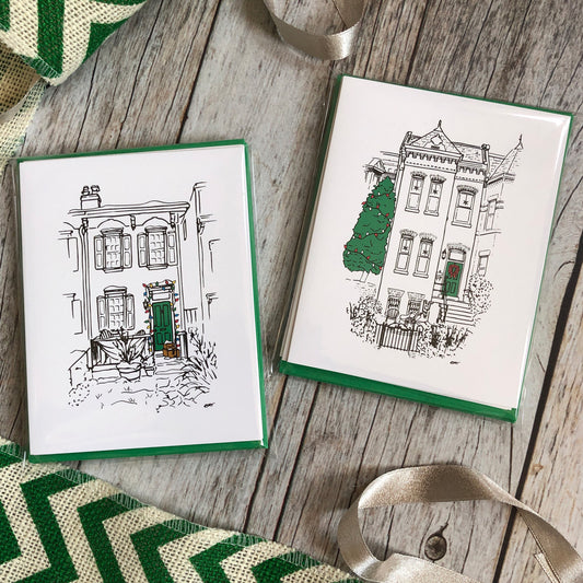 Holiday Cards (Green Door Collection: set of 6)