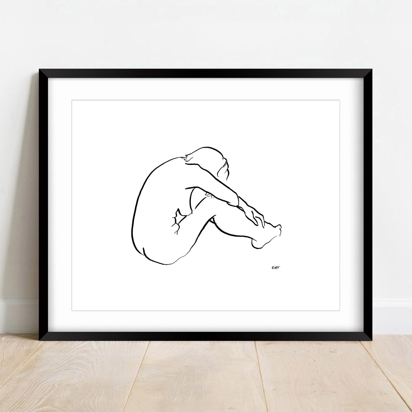 Nude Figure With Head on Knees