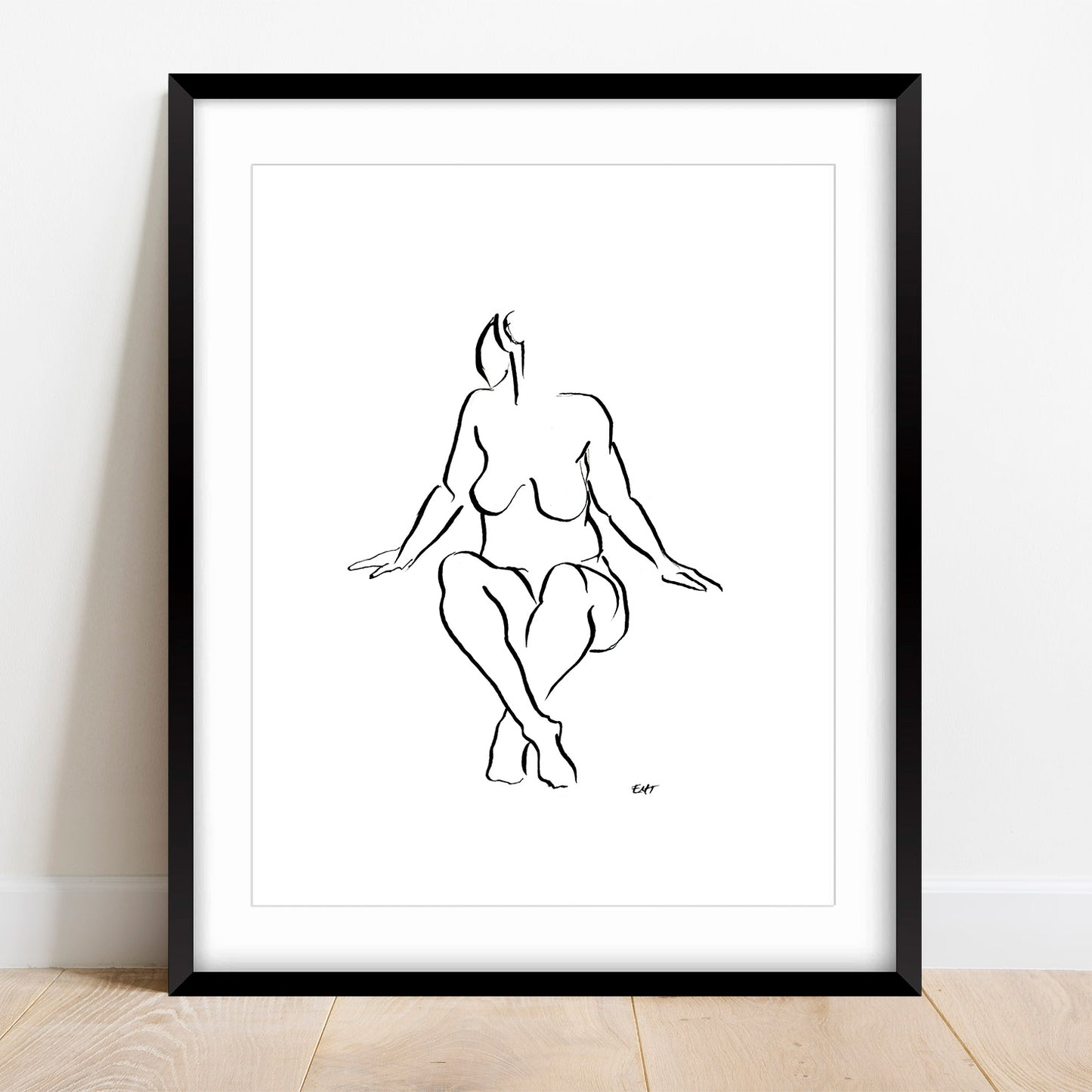 Nude Figure Seated and Facing Front