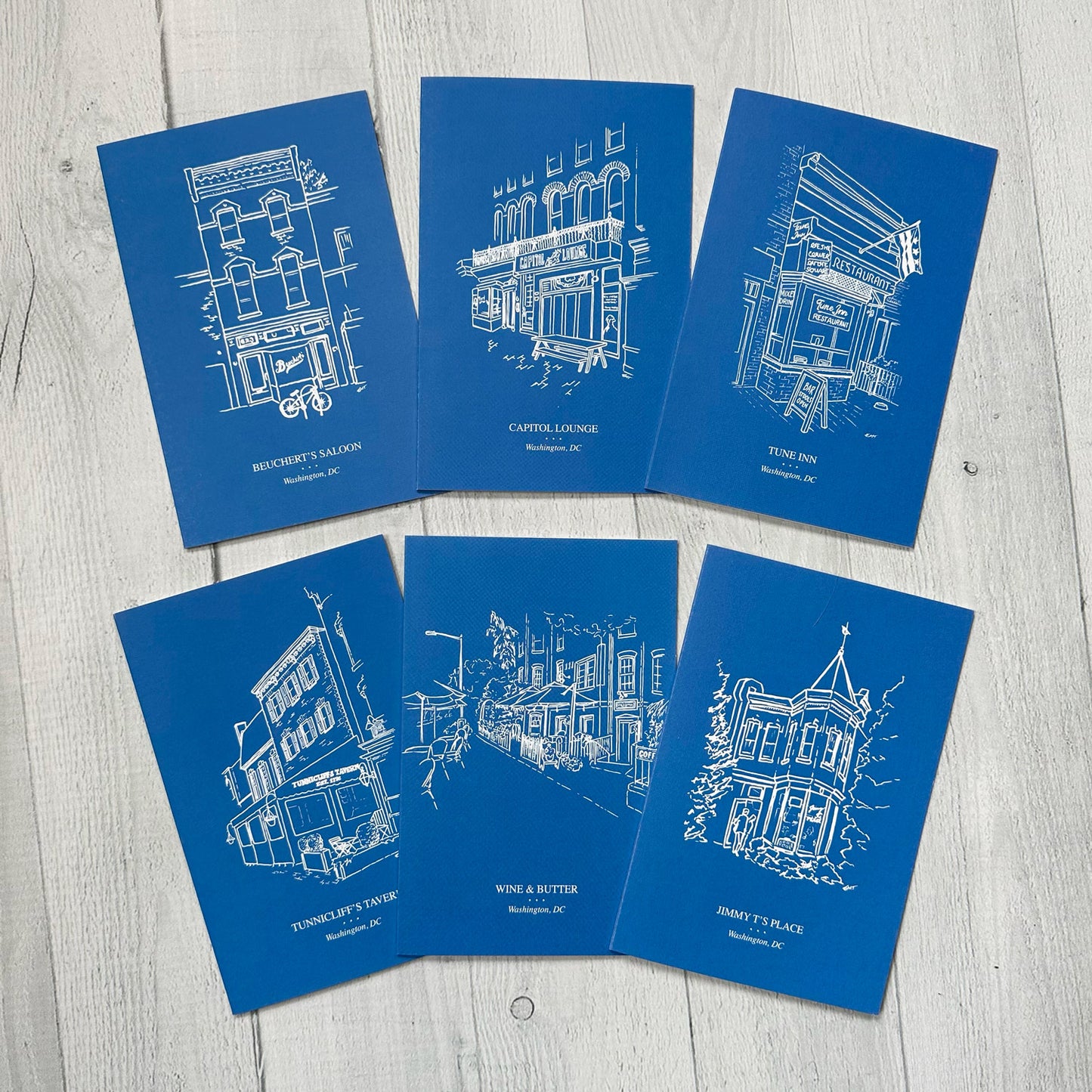 Capitol Hill Establishments Cards (Blueprints; set of 6)
