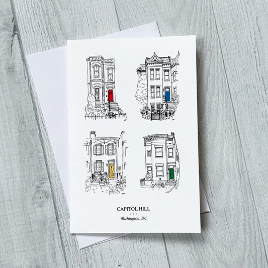 Capitol Hill Homes Card (Colored Doors) (single)