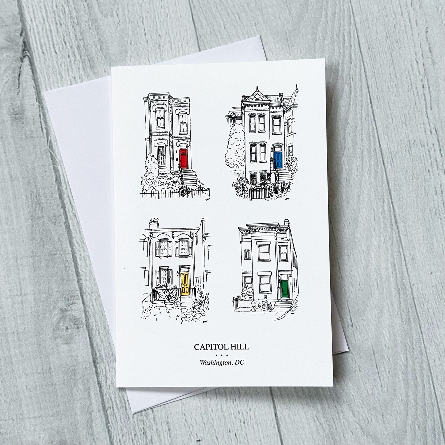 Capitol Hill Homes Card (Colored Doors) (single)