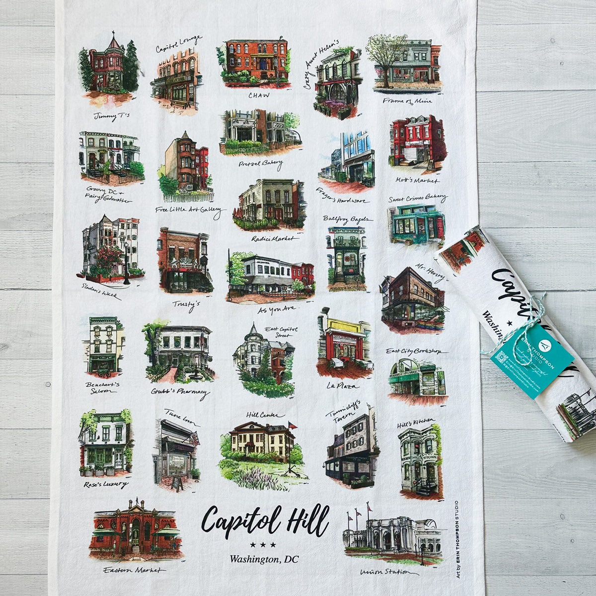 Capitol Hill Kitchen Towel (flour sack cotton)