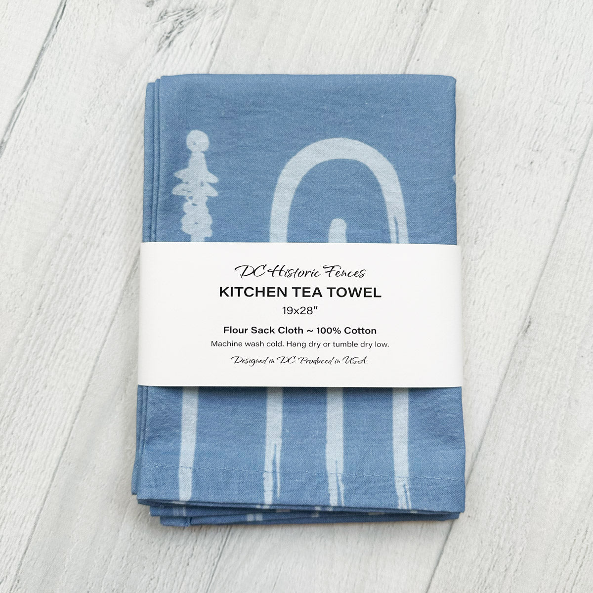 DC Historic Fences Kitchen Tea Towels (flour sack cotton)