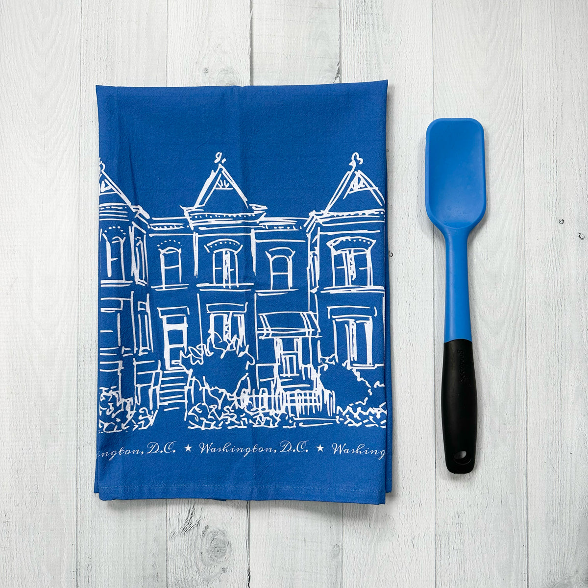 DC Row Houses Kitchen Towels (flour sack cotton)