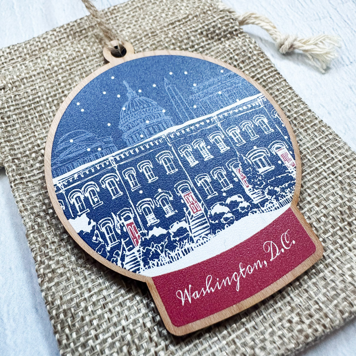 DC Snow Globe Ornaments