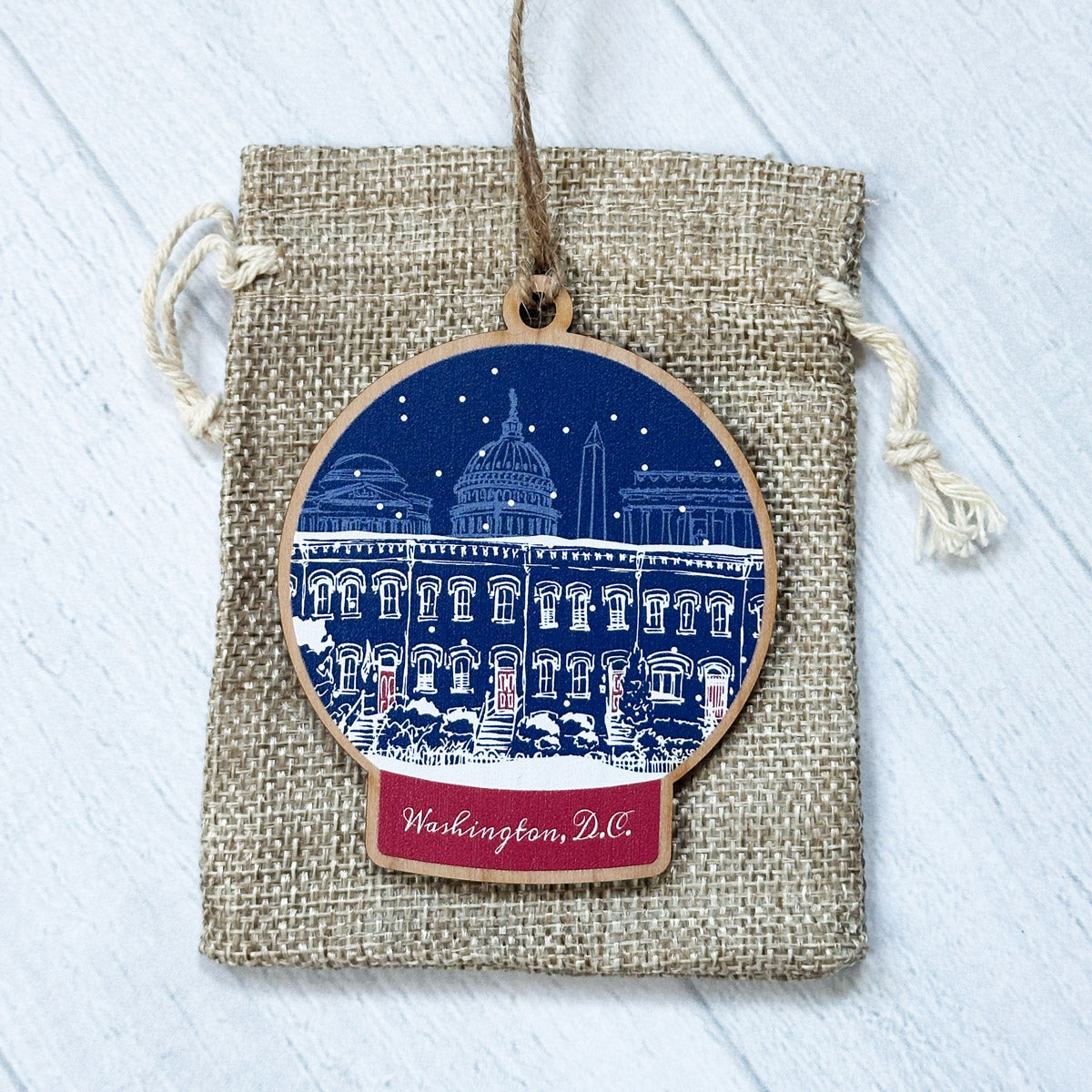 DC Snow Globe Ornaments