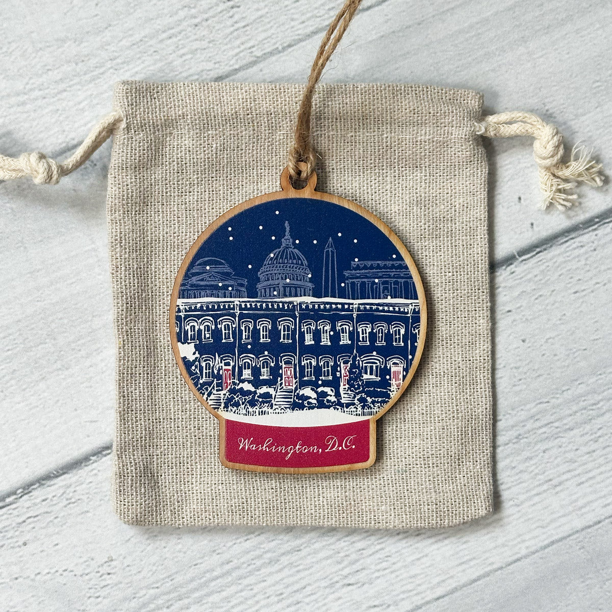 DC Snow Globe Ornaments