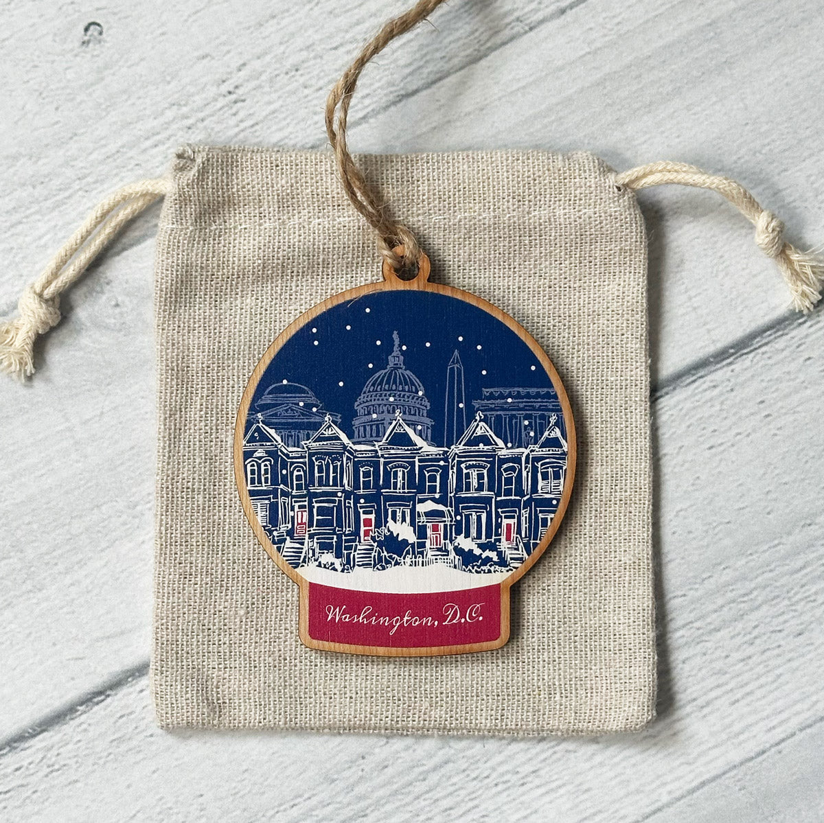 DC Snow Globe Ornaments