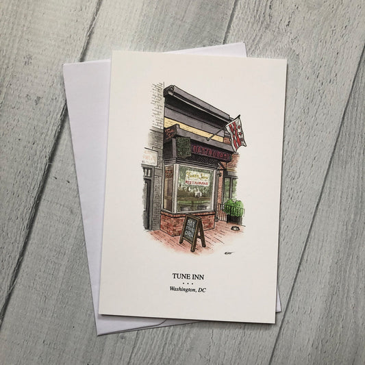Tune Inn Card (watercolor) (single)